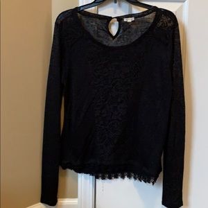 Black Sheer Sweater